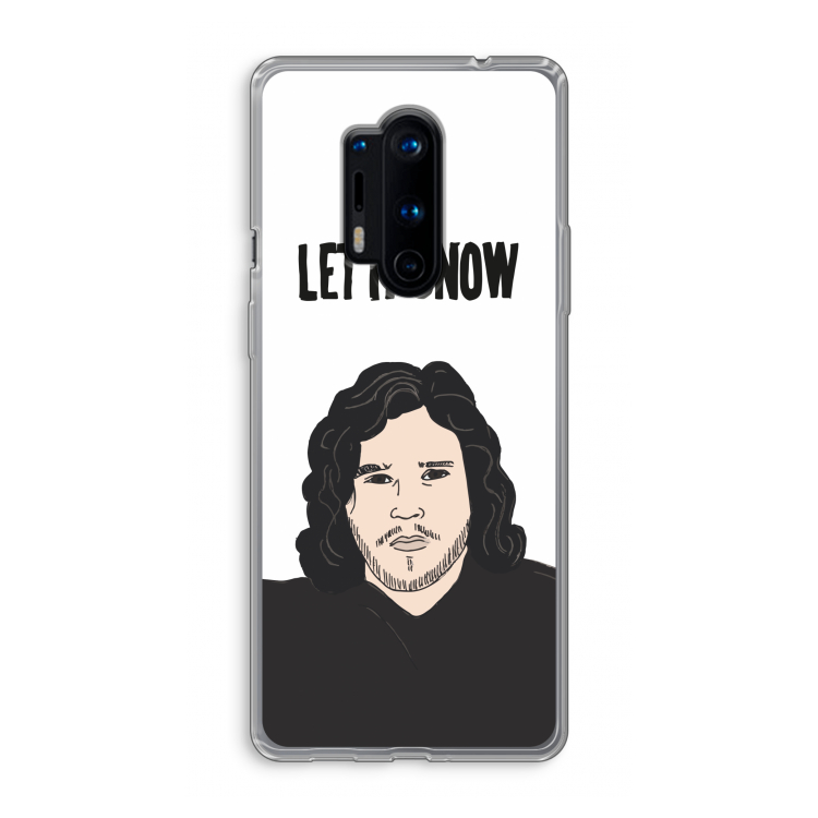 Let It Snow: OnePlus 8 Pro Transparant Hoesje
