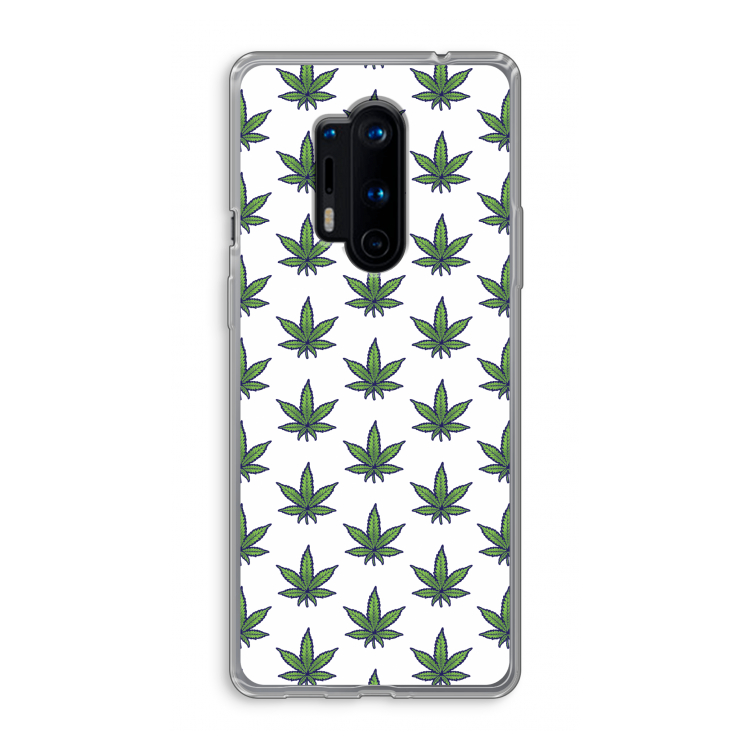Weed: OnePlus 8 Pro Transparant Hoesje