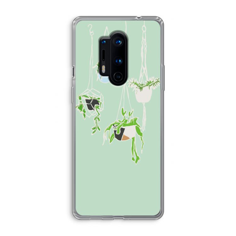 Hang In There: OnePlus 8 Pro Transparant Hoesje