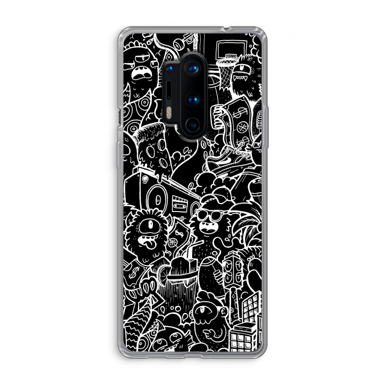 Vexx Black City : OnePlus 8 Pro Transparant Hoesje