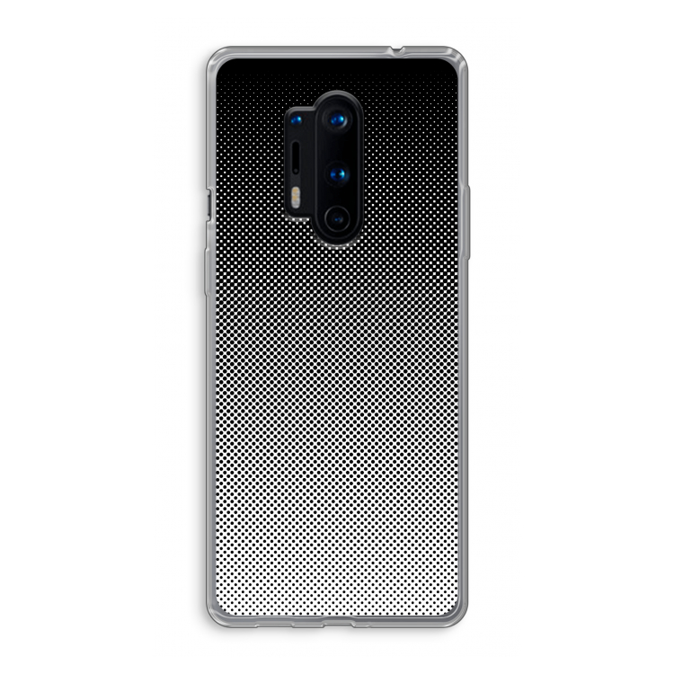 Musketon Halftone: OnePlus 8 Pro Transparant Hoesje