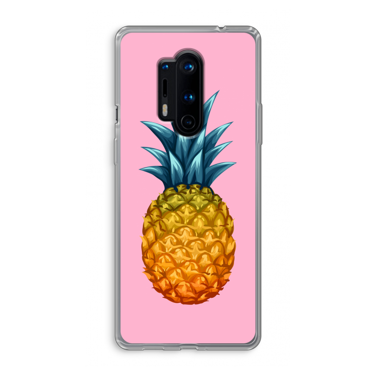 Grote ananas: OnePlus 8 Pro Transparant Hoesje