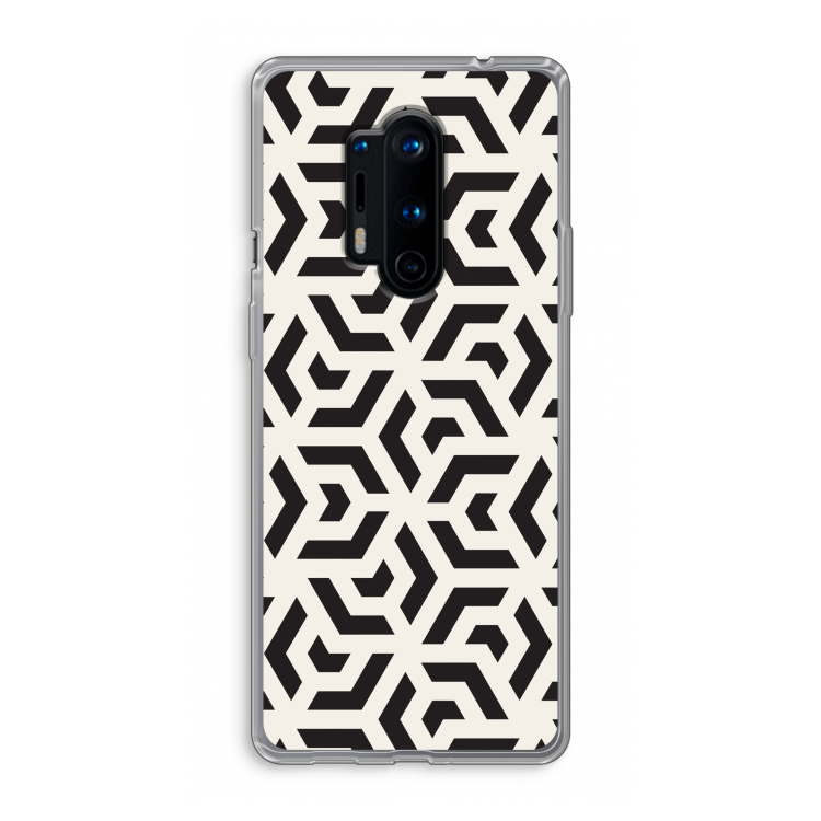 Crazy pattern: OnePlus 8 Pro Transparant Hoesje