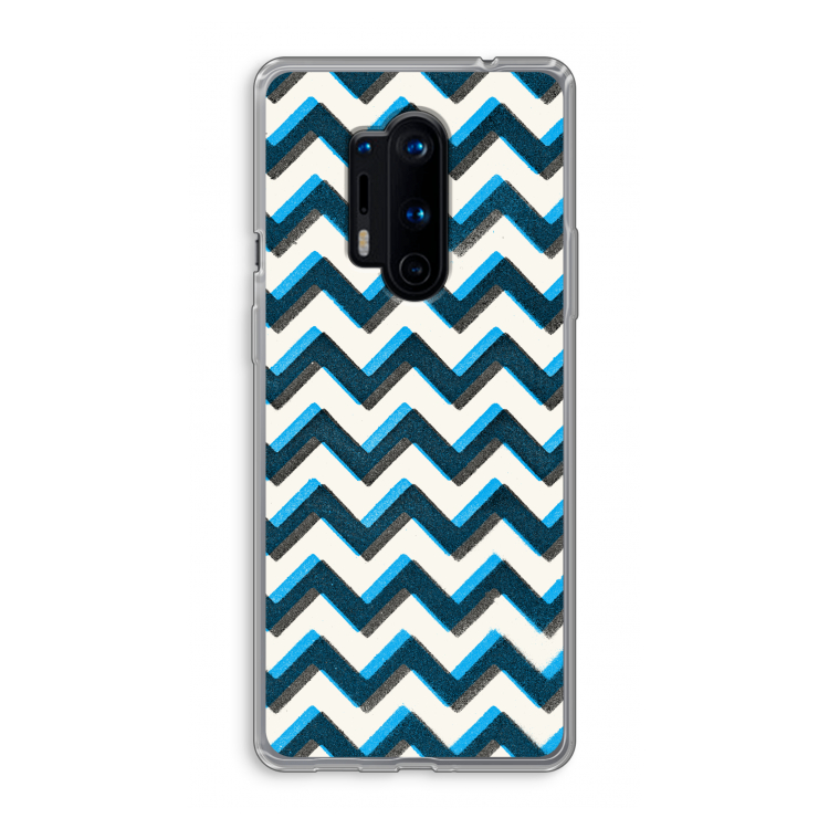 Onderbroken lijn: OnePlus 8 Pro Transparant Hoesje