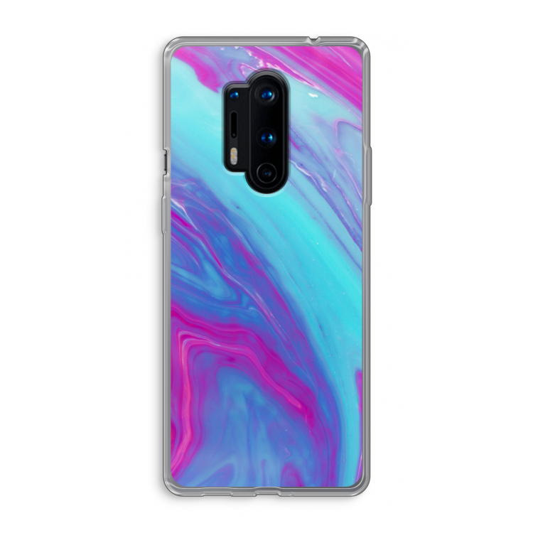 Zweverige regenboog: OnePlus 8 Pro Transparant Hoesje