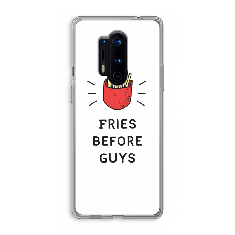 Fries before guys: OnePlus 8 Pro Transparant Hoesje