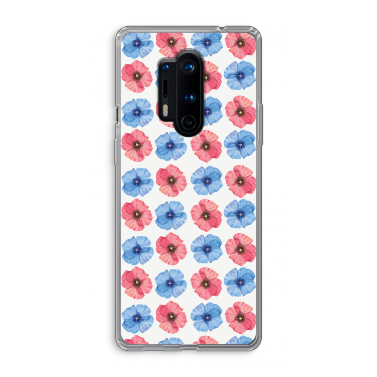 Klaproosjes: OnePlus 8 Pro Transparant Hoesje