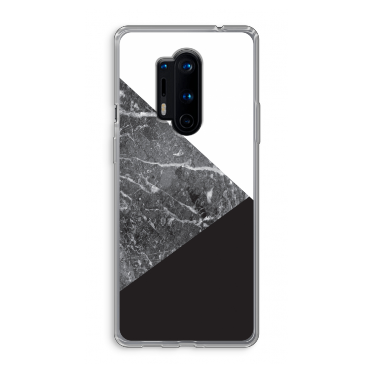 Combinatie marmer: OnePlus 8 Pro Transparant Hoesje