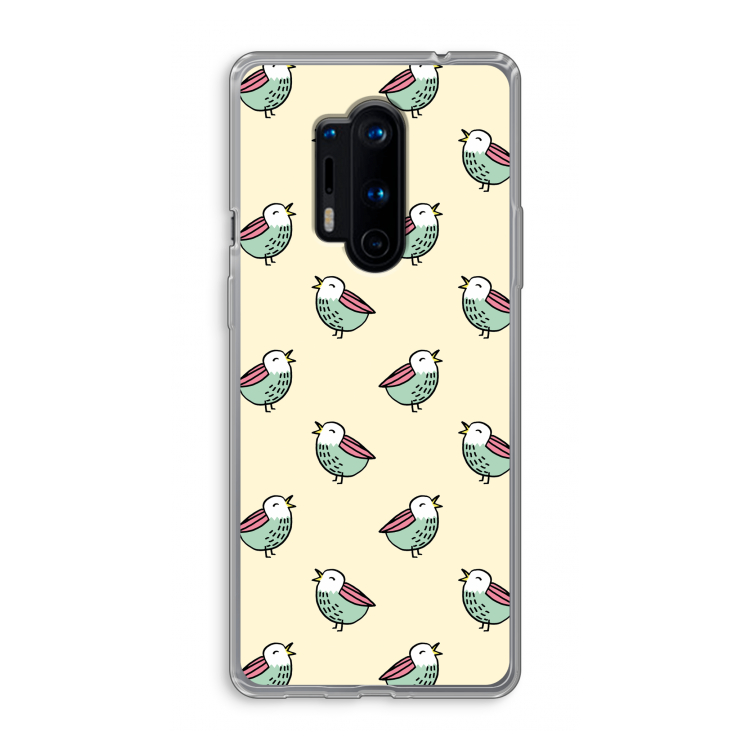 Vogeltjes: OnePlus 8 Pro Transparant Hoesje