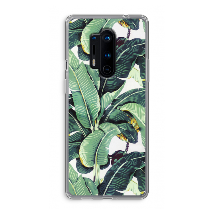 Bananenbladeren: OnePlus 8 Pro Transparant Hoesje