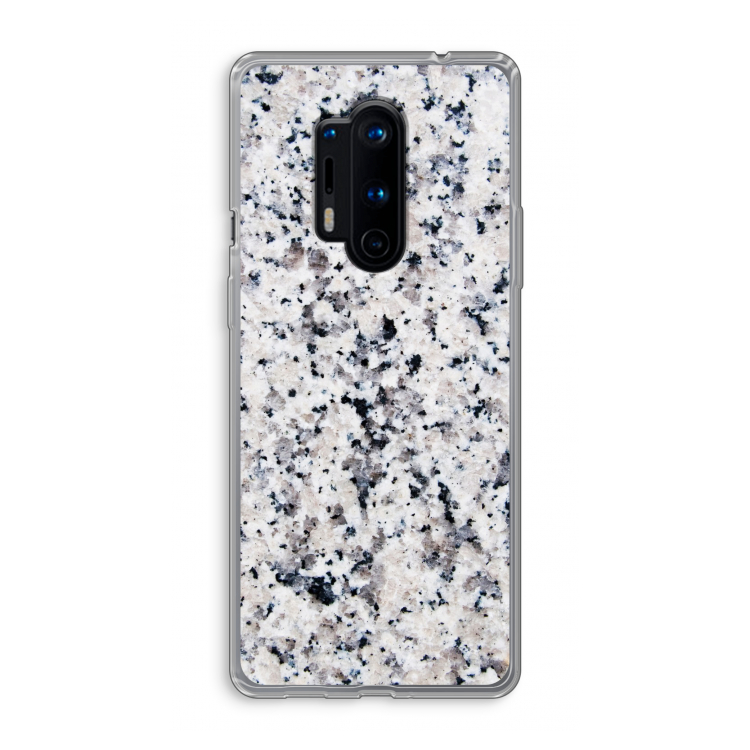 Gespikkelde marmer: OnePlus 8 Pro Transparant Hoesje