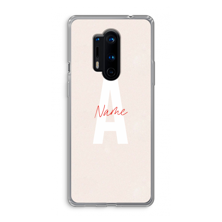 Strawberry Milkshake: OnePlus 8 Pro Transparant Hoesje