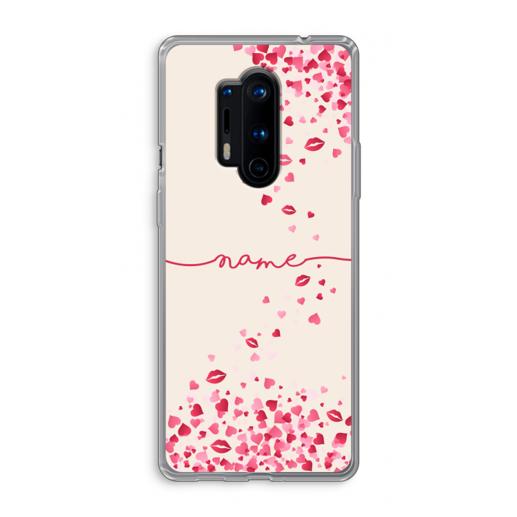 Hartjes en kusjes: OnePlus 8 Pro Transparant Hoesje