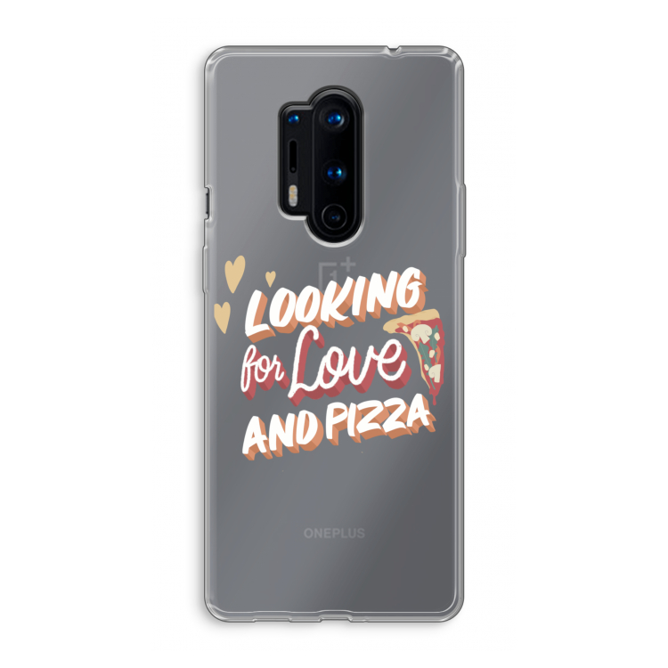 Pizza is the answer: OnePlus 8 Pro Transparant Hoesje
