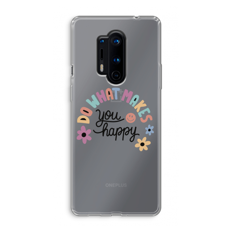 Happy days: OnePlus 8 Pro Transparant Hoesje