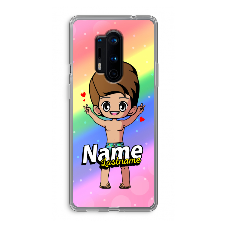 Chibi Maker man: OnePlus 8 Pro Transparant Hoesje