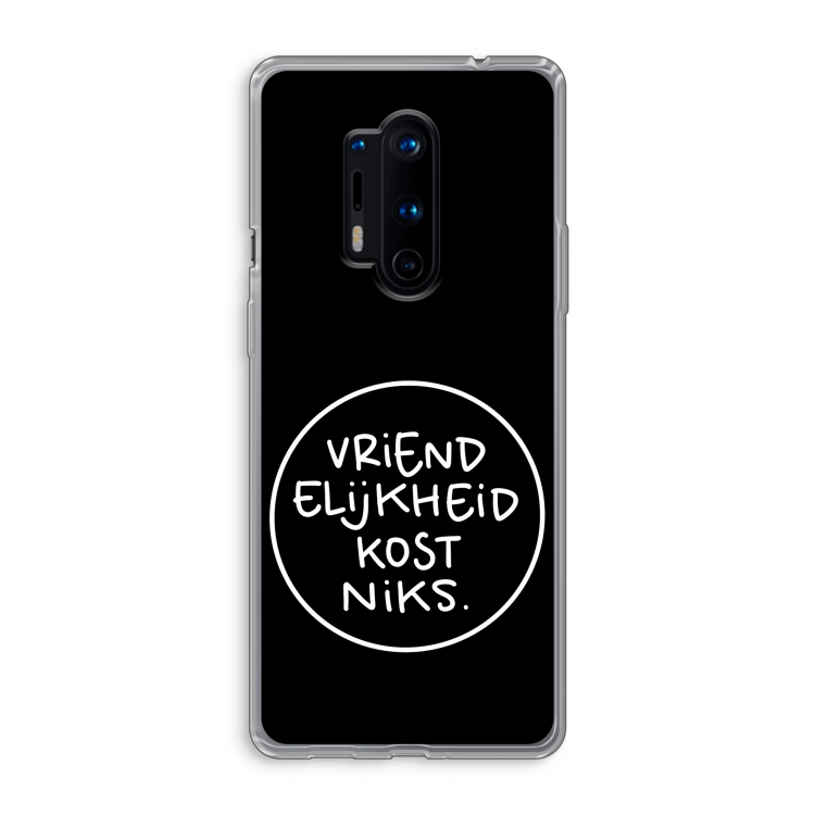 Vriendelijkheid: OnePlus 8 Pro Transparant Hoesje