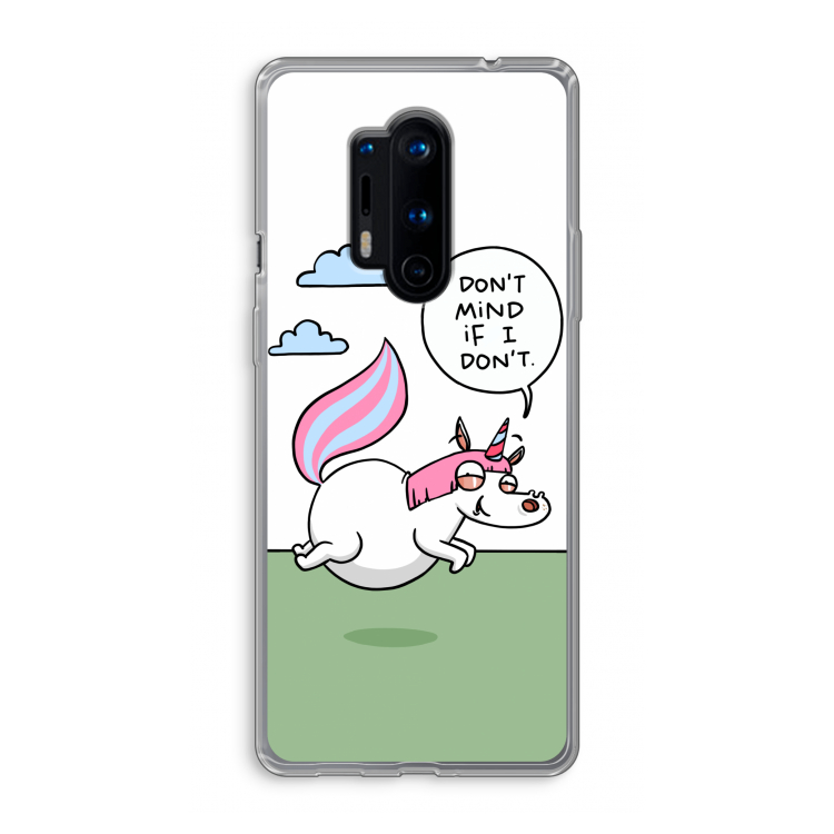 Unicorn: OnePlus 8 Pro Transparant Hoesje