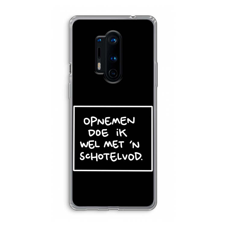 Schotelvod: OnePlus 8 Pro Transparant Hoesje