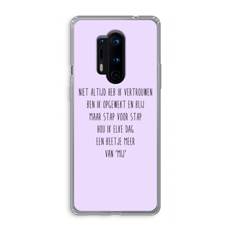 Zelfvertrouwen: OnePlus 8 Pro Transparant Hoesje