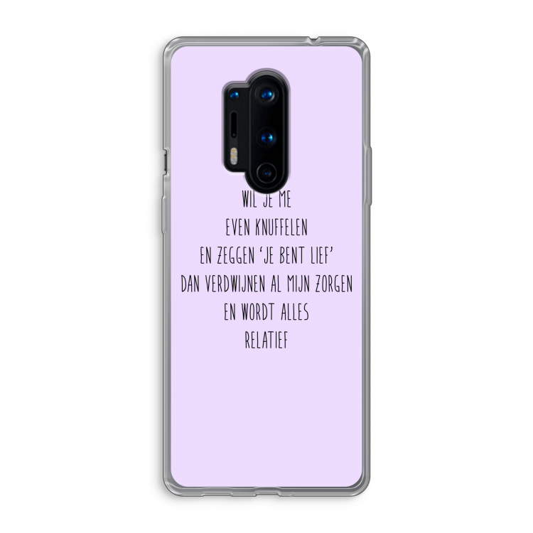 Relatief: OnePlus 8 Pro Transparant Hoesje