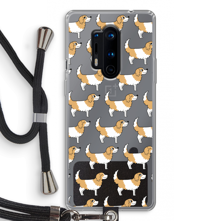 Doggy: OnePlus 8 Pro Transparant Hoesje met koord