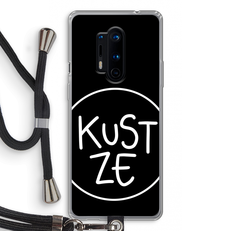 KUST ZE: OnePlus 8 Pro Transparant Hoesje met koord