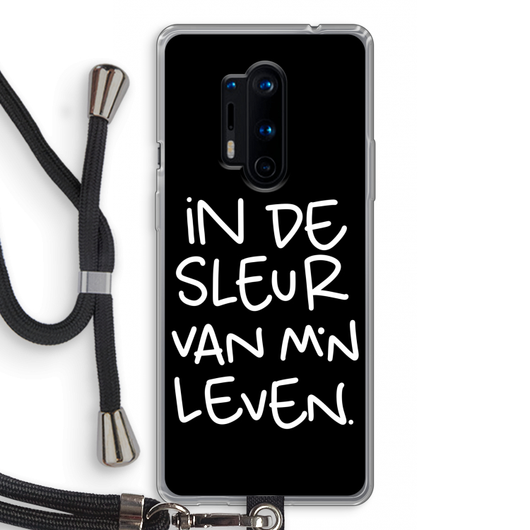 De Sleur: OnePlus 8 Pro Transparant Hoesje met koord