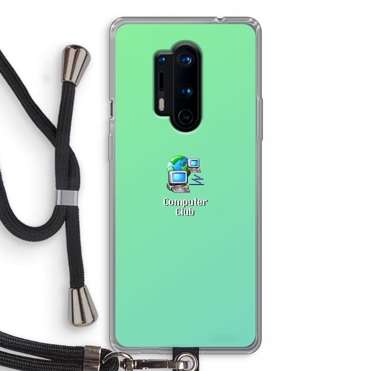 Win98: OnePlus 8 Pro Transparant Hoesje met koord