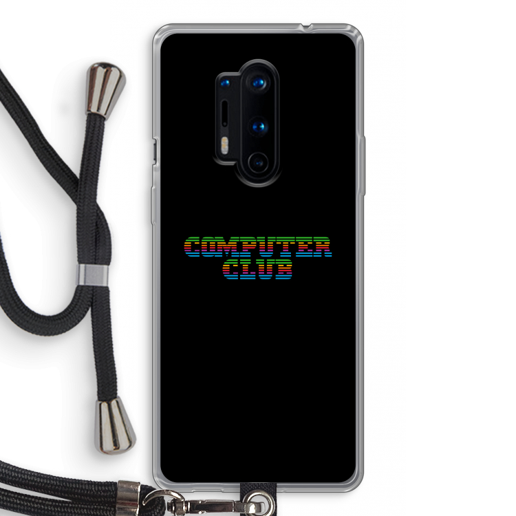 Retro: OnePlus 8 Pro Transparant Hoesje met koord