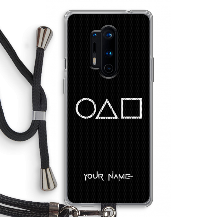 Squid Game: OnePlus 8 Pro Transparant Hoesje met koord