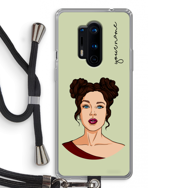 Pop-Art Creator: OnePlus 8 Pro Transparant Hoesje met koord