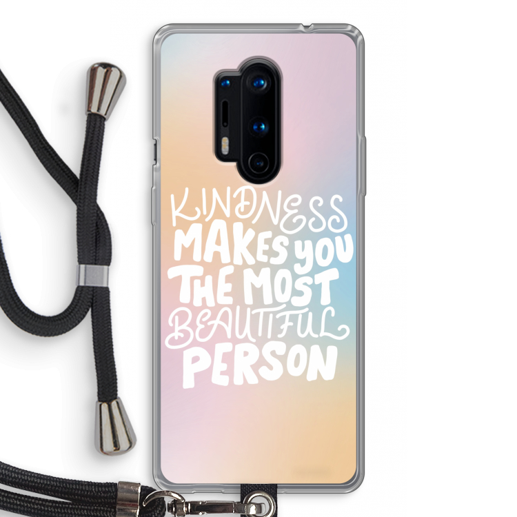 The prettiest: OnePlus 8 Pro Transparant Hoesje met koord