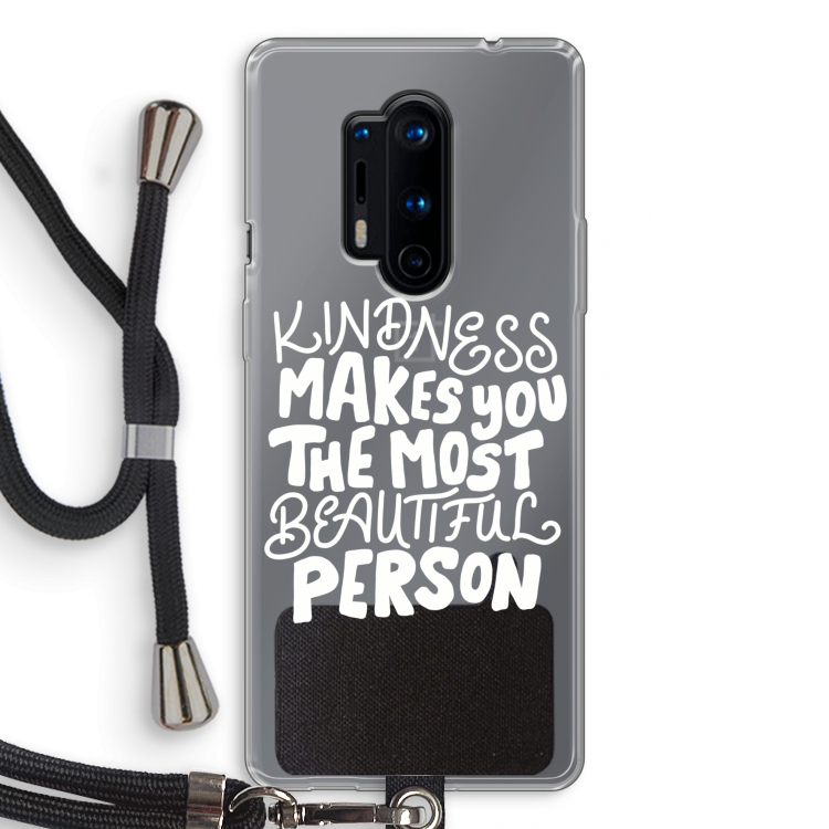 The prettiest: OnePlus 8 Pro Transparant Hoesje met koord