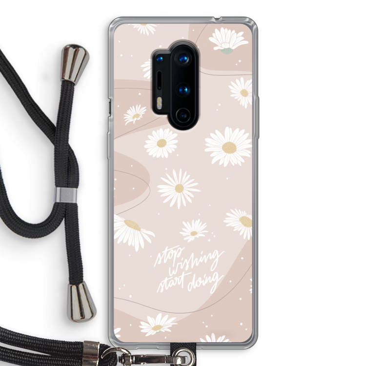Daydreaming becomes reality: OnePlus 8 Pro Transparant Hoesje met koord