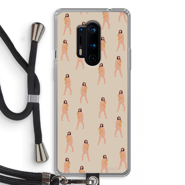 You're so golden: OnePlus 8 Pro Transparant Hoesje met koord