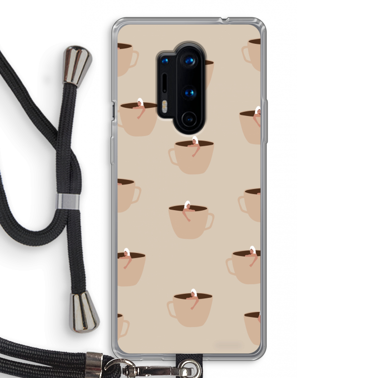 Morning coffee: OnePlus 8 Pro Transparant Hoesje met koord