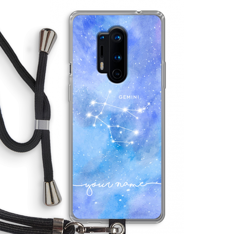 Sterrenbeeld - Licht: OnePlus 8 Pro Transparant Hoesje met koord