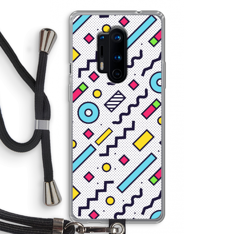 8-bit N°8: OnePlus 8 Pro Transparant Hoesje met koord