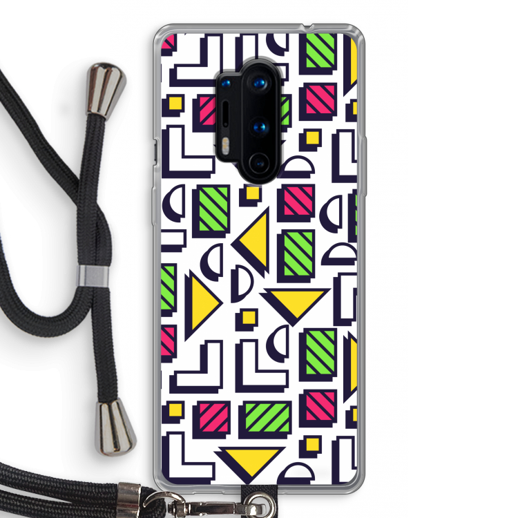 8-bit N°4: OnePlus 8 Pro Transparant Hoesje met koord