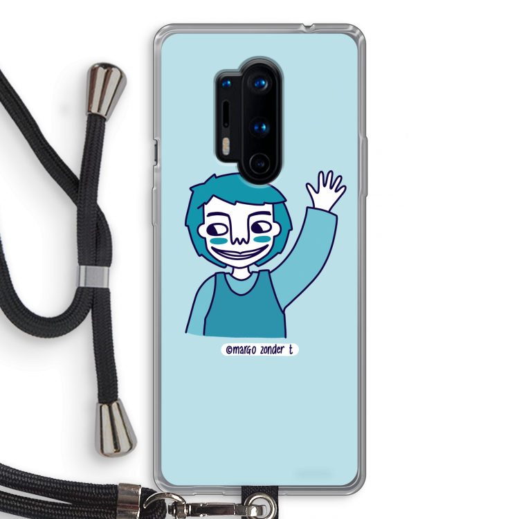 Zwaai: OnePlus 8 Pro Transparant Hoesje met koord