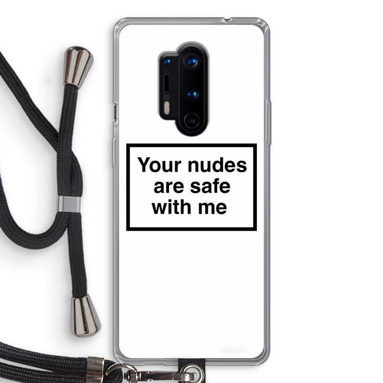 Safe with me: OnePlus 8 Pro Transparant Hoesje met koord