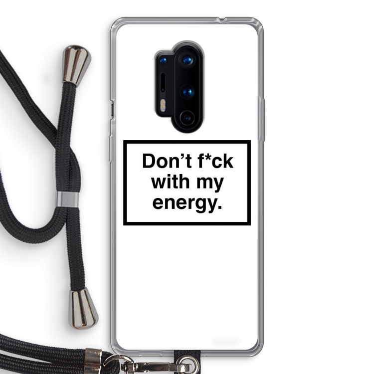 My energy: OnePlus 8 Pro Transparant Hoesje met koord