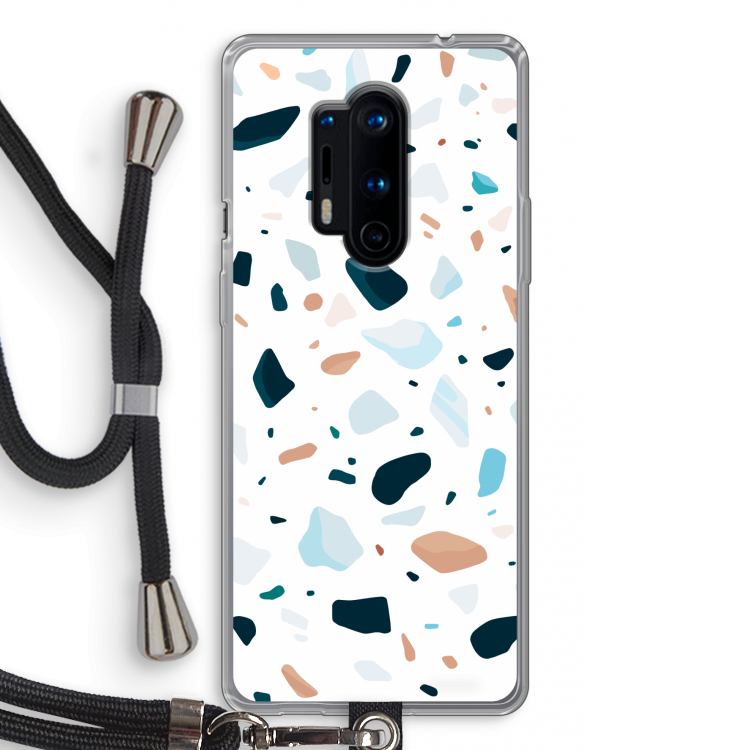 Terrazzo N°13: OnePlus 8 Pro Transparant Hoesje met koord