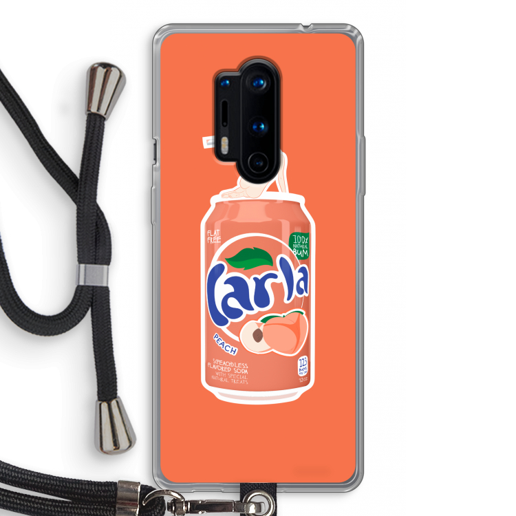 S(peach)less: OnePlus 8 Pro Transparant Hoesje met koord