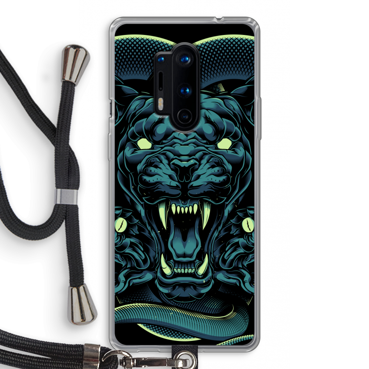 Cougar and Vipers: OnePlus 8 Pro Transparant Hoesje met koord