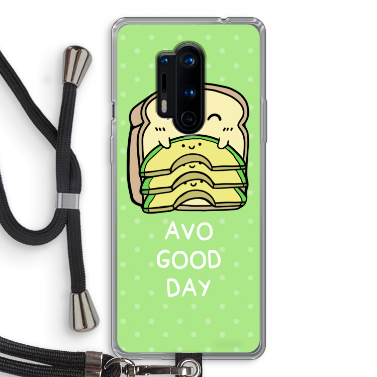Avo Good Day: OnePlus 8 Pro Transparant Hoesje met koord