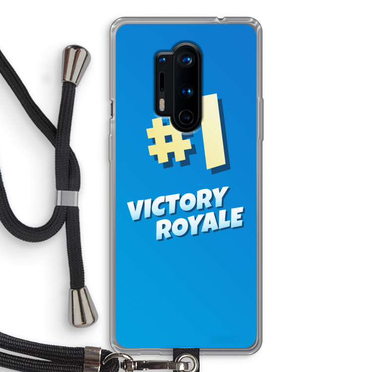 Victory Royale: OnePlus 8 Pro Transparant Hoesje met koord