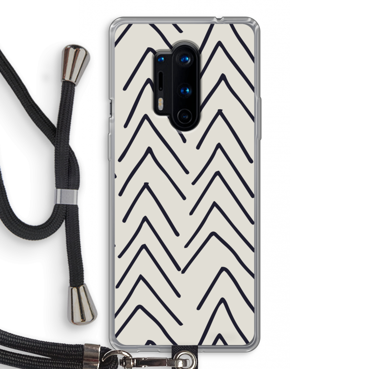 Marrakech Arrows: OnePlus 8 Pro Transparant Hoesje met koord