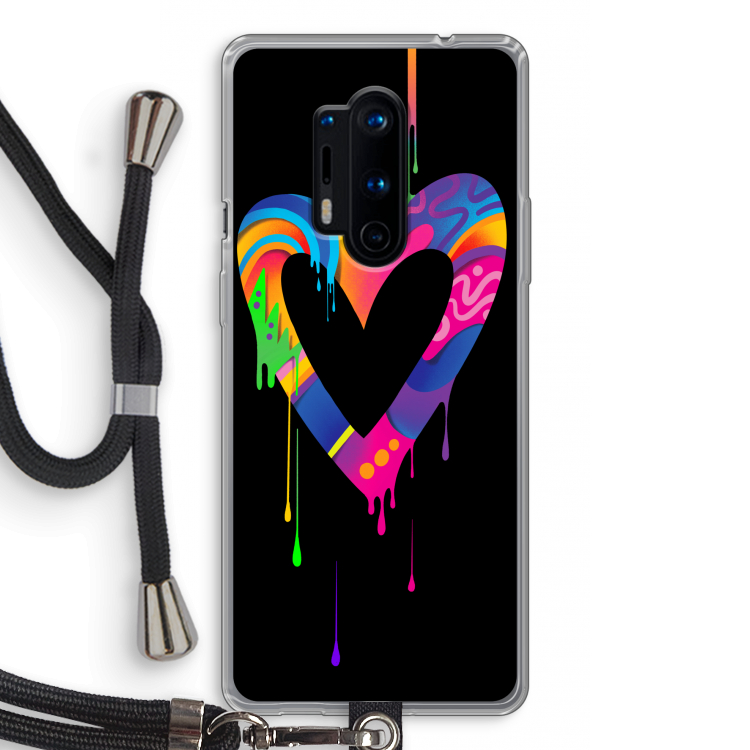 Melts My Heart: OnePlus 8 Pro Transparant Hoesje met koord